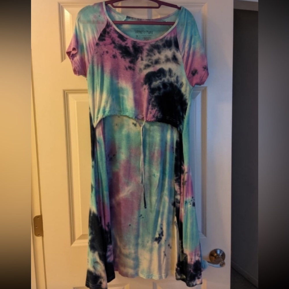 Latched Mama tie dye nursing dress